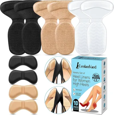 Produktbild von Ferseneinlagen für Damenschuhe, 10 Stück, schmerzlindernd, für die Schuhinnenseite