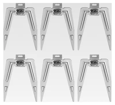 Produktbild von 6-teiliges Edelstahl Brathähnchengabel Set für Ofen und Grill, rostfrei und langlebig, einfach zu reinigen und zu montieren
