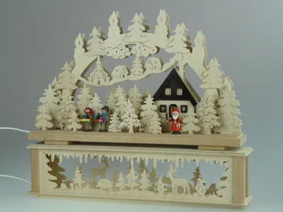 Produktbild von Original Erzgebirgischer Marken Schwibbogen Lichterbogen 50 x 43 cm K50-2_17