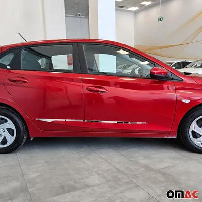 Zdjęcie produktu dla 2020-2025 Hyundai i20 III boczna listwa ochronna drzwi stal nierdzewna 4 szt