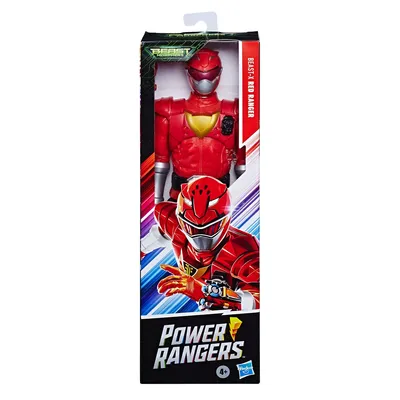 Image de Hasbro E5914EU44 ; E7802EU40 - PRG RED RANGER BST 12IN