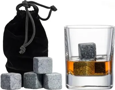 Produktbild von CHPN -Whisky-Steine ​​- Whisky-Eiswürfel - Wiederverwendbare Würfel - Whisky-Liebhaber - Eiswürfel - 9 Stück - Im Beutel