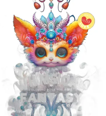Produktbild von Kolorowanka usztywniana Whimsical Fantasy Stworki
