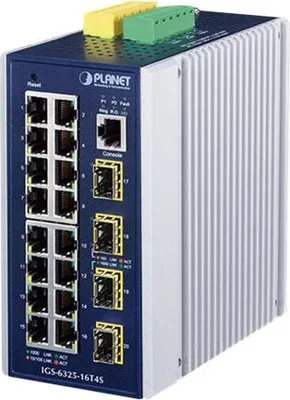 Produktbild von PLANET Industrial L3+ 16-Port 1000T + 4Port 1000X SFP