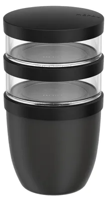 Produktbild von Mepal Ellipse Lunchpot 500 ml + 2x 200 ml - Nordic Black