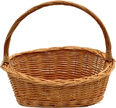 Produktbild von Famanu Geschenkekorb aus Rattan - Natur - Größe S - 31x28x29 cm