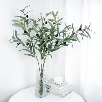 Productafbeelding van Olijftakken decoratie, set van 4, 88 cm, gemakkelijk in onderhoud