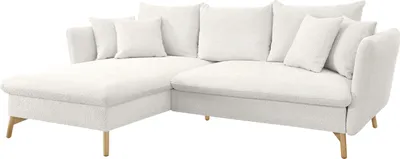Produktbild von LIVOJO S11 Wohnzimmer Ecksofa Recamiere links 258 x 91 x 167 cm Ambriamo Weiß