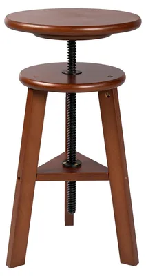 Zeichenhocker aus Buchenholz, höhenverstellbar 48-66 cm, drehbar, FSC
