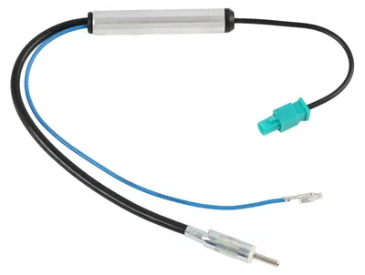Fakra auf DIN Antennenadapter mit Phantomeinspeisung, 1 Stück