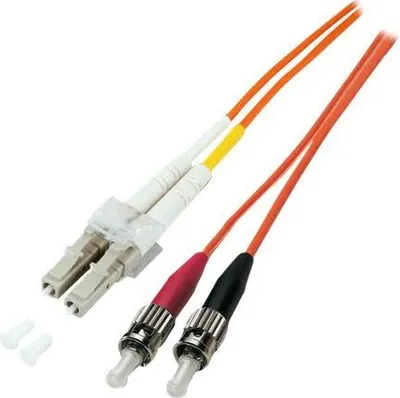 Produktbild von EFB Duplex Jumper LC-ST 50/125u, OM4 LSZH,violett/2.0mm/1m