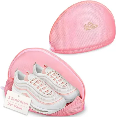 Produktbild von 2er Pack Wäschenetz Rosa Schutz Wäschesack für Schuhe Sneaker