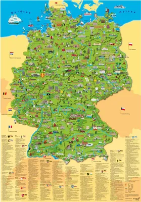 Produktbild von Illustrierte Deutschlandkarte