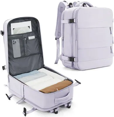 Zdjęcie produktu dla Plecak kabinowy 45x36x20 na laptopa, czarny, dla mężczyzn i kobiet