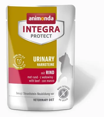 Obrázok produktu pre ANIMONDA Integra Protect Urinary Struvite s hovädzinou - mokrá krmiva pre mačky - 85g