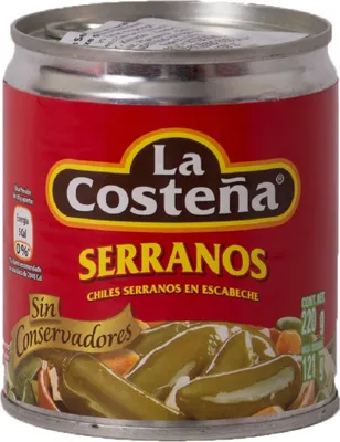 Produktbild von La Costeña Chiles Serrano en escabeche eingelegt 121g