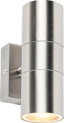 Produktbild von Außenwandleuchte Stahl IP44 Duo
