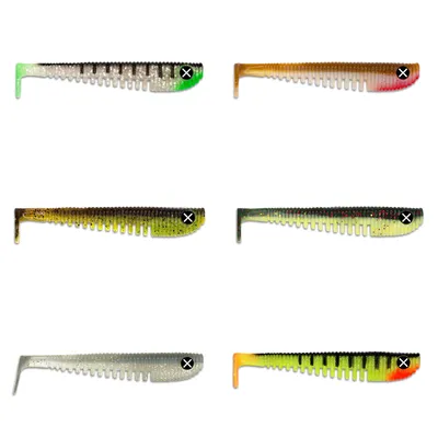 Produktbild von Monkey Lures King Lui 7,5cm - 6 Gummifische, Monkey Lures Farbe:Salted Perch