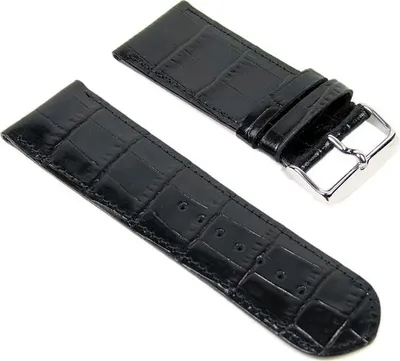 Produktbild von Minott Ersatzband Uhrenarmband Kalbsleder Band 30mm schwarz 202483010