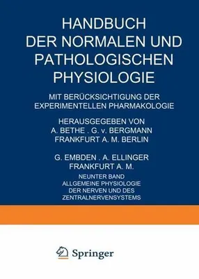 Produktbild von Allgemeine Physiologie der Nerven und des Zentralnervensystems