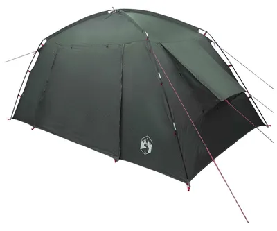 Image de Tente cabane vidaXL avec toit, vert olive, 400 x 210 x 180 cm, polyester