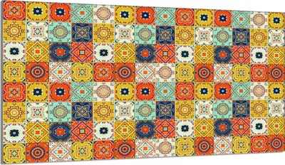 Obrázok produktu pre Kryt varnej dosky 90x52 Kryt keramickej varnej dosky Splashback sklenená doska Dekoratívna doska na krájanie, mozaika