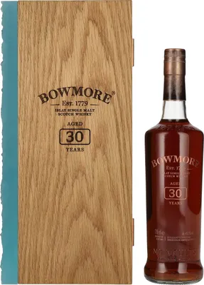 Produktbild von Bowmore 30 Years Old Islay Single Malt 45,3% Vol. 0,7l in Holzkiste