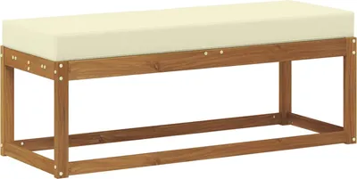 Zdjęcie produktu dla Stoolbench na zewnątrz Naturalny i Kremowy 115 x 43 x 45 cm