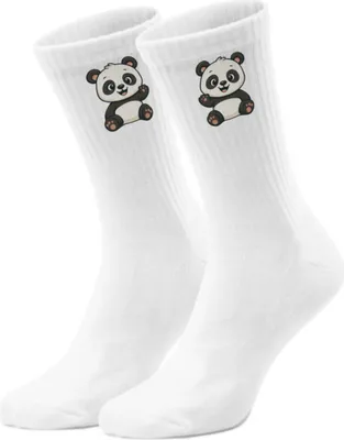 Produktbild von epicsocks Panda Liebe Winkender Panda Socken in 42-46 im Paar