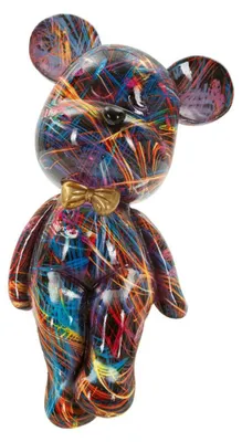 Produktbild von Psyco-Teddybär -B- aus buntem Kunstharz