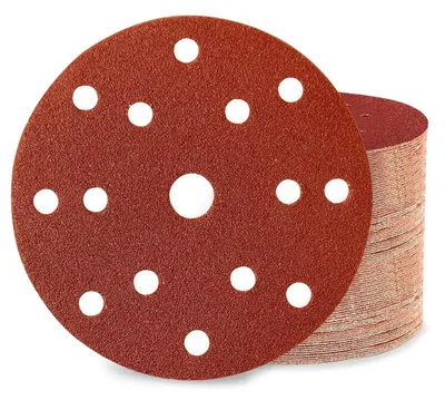 Productafbeelding van Schuurpapier Klett, 150 mm, 15 gaten, 80 stuks, gemengde korrelgroottes P60-P600, voor excenterschuurmachines