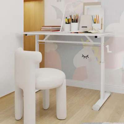 Image de Sweiko Adjustable Study Desk for Kids & Adults – Height-Adjustable, Multi-Purpose Home/Office Desk, Compact Design