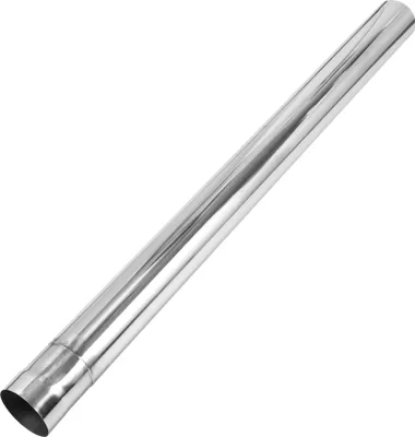 Image de Tube Échappement Droit Pour Voiture, Coude Mandriné Pour Tuyau Échappement Voiture, Bricolage, Tuyauterie Personnalisée, 3,5" Od, Longueur 48", Acier Inoxydable T304, Ton Argenté
