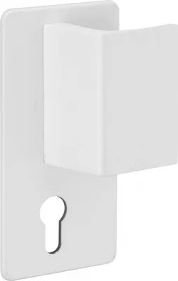 Image de Poignée Beluga pour porte palière, droite, blanc - THIRARD