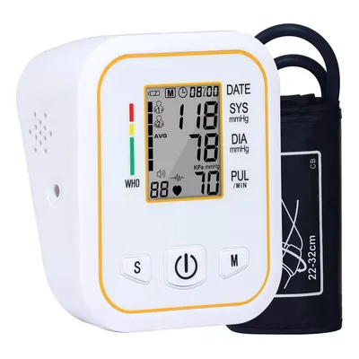 Produktbild von Blutdruckmessgerät Oberarm Digital Messgerät Bluthochdruck LED Display, Arrhythmie-Erkennung & Pulsmessung, Große Manschette 22-32 cm, 2 * 99 Speicher