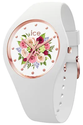 Produktbild von Ice Watch ICE flower - White bouquet - Small - 3H 017575 Damenarmbanduhr
