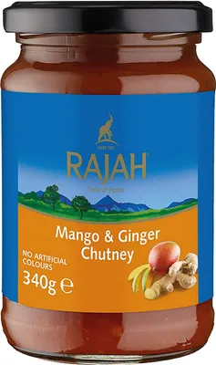 Produktbild von [ 340g ] RAJAH Mango und Ingwer Chutney / Mango & Ginger Chutney
