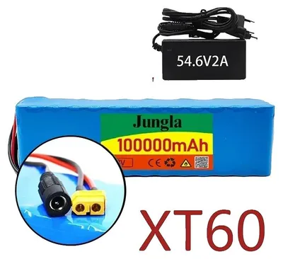 Immagine prodotto di Batteria agli ioni di litio, capacità 100Ah, protezione BMS, caricabatterie DC XT60