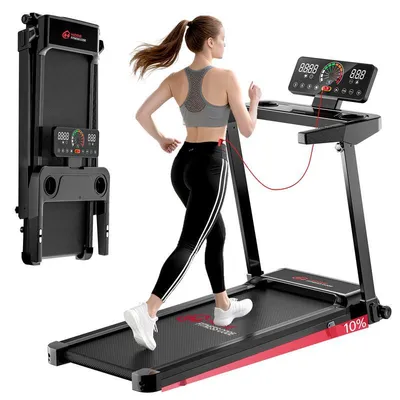 Produktbild von Laufband für Zuhause mit manuelle Steigung 10%, Laufbänder 12 km/h, 4-in-1 Walking Pad, Treadmill mit 3,0 PS Motor, leise für Zuhause Büro,Max. 150kg