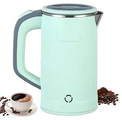Wasserkocher 800 ml Edelstahl, tragbar, Reisekocher grün