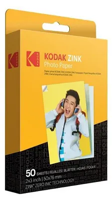 Image de KODAK - Papier ZINK 2 x 3 paquet de 50 feuilles pour appareil PRINTOMATIC - Papier de qualité supérieure - Couleurs HD vives - Anti-tache