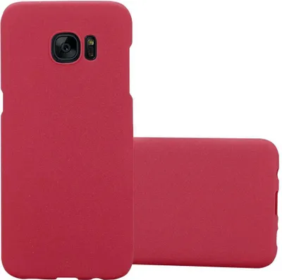Produktbild von Cadorabo Schutzhülle für Samsung Galaxy S7 EDGE Hülle in Rot Etui Hard Case Handyhülle Cover