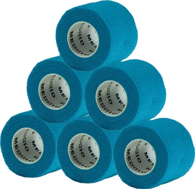 1/3/6 Haftbandagen Größe+Farbe wählbar - selbsthaftende Bandage Fixierverband selbstklebend 6 Stück | 5 cm | light blue