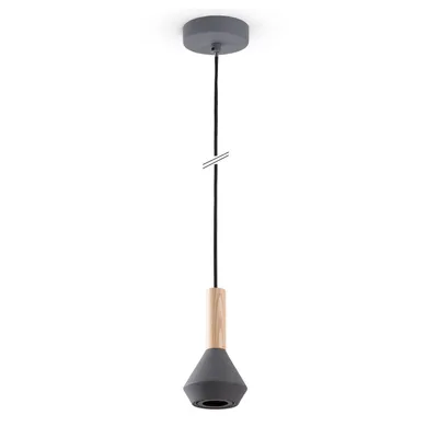 Produktbild von Pendelleuchte Esstisch Lampe Küche Wohnzimmer Lampenschirm Stahl Holz GU10