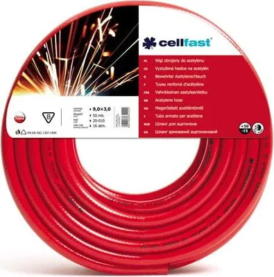 Immagine prodotto di Tubo flessibile per acetilene Cellfast 9X3Mm 50M