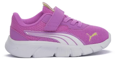 Produktbild von Puma Kinder-Mädchen-Sneaker-Slipper-Klettschuh FlexFocus Modern AC+ Inf Pink-Weiß-Gelb, Farbe:rot, EU Größe:26