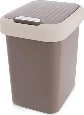 Obrázek produktu pro Plastový odpadkový koš hnědý 12 l