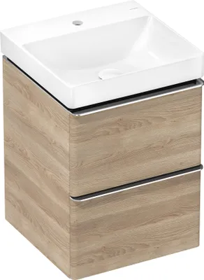 Produktbild von Handwaschbecken Xelu Q m Hahnloch ohne Überlauf 500x480mm weiß weiß