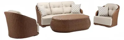 Immagine prodotto di Mobili in rattan per esterni mobili da balcone mobili da patio mobili da giardino set di sedute 4 pezzi.