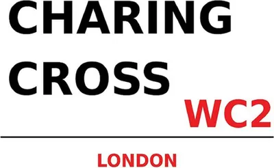 Produktbild von vianmo Holzschild 30x40 cm London Charing Cross WC2